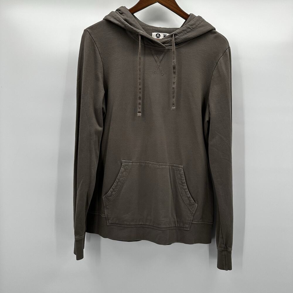 American Giant Sweatshirt Womens Medium Green Pull Over Hoodie‎ Boxy Essential